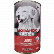 Консервы «Morando» для собак, кусочки в соусе с говядиной, 1.25 кг.
