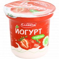 Йогурт «Моя славита» клубника, 2%, 140 г