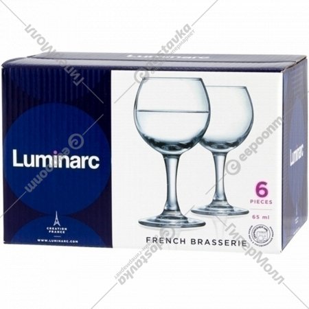 Набор рюмок «Luminarc» French brasserie, 65 мл, 6 шт