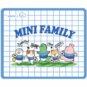 Коврик для мыши «Miniso» Mini Family Sports Square, синий, 2011409310100