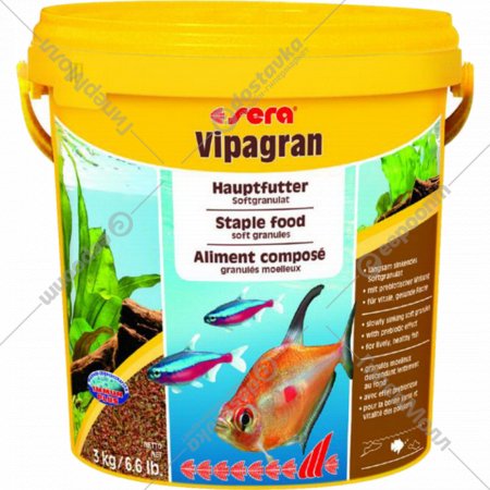 Корм для рыб «Sera» Vipagran, гранулы, для всех рыб, 204, 3 кг
