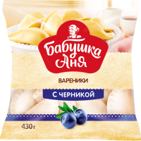 

Вареники "БАБУШКА АНЯ" (черника) 430г