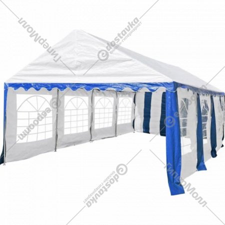 Торговая палатка «Sundays» Party 4x8, белый/синий