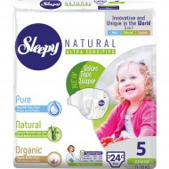 Подгузники детские «Sleepy Natural» Jumbo Pack Junior, размер 5, 11-18 кг, 24 шт
