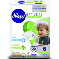 

Подгузники"SLEEPY NATURAL"(20 шт)