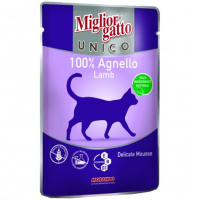 

Корм для кошек "UNICO" (ветч/ягнен) 85г