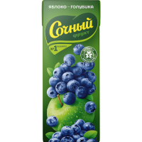 

Нектар "СОЧНЫЙ ФРУКТ" (ябл/голубика)0.2л