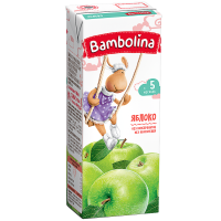 

Сок BAMBOLINA" (яблочный) 0.2л