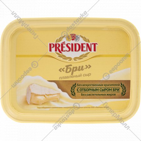 Сыр плавленый «President» с отборным сыром Бри, 45%, 200 г