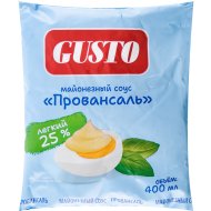 Соус май­о­нез­ный Gusto Про­ван­саль, 25%, 400 мл