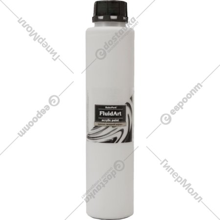 Краска «KolerPark» Fluid Art, жидкий акрил, черный, 800 мл