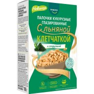Кукурузные палочки Лидкон с льняной клетчаткой и спирулиной, 100 г