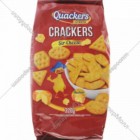 Крекер «Delicious Quackers» со вкусом сыра, 320 г
