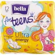 Прокладки женские гигиенические «Bella for teens» Ultra energy, супертонкие, 12 шт