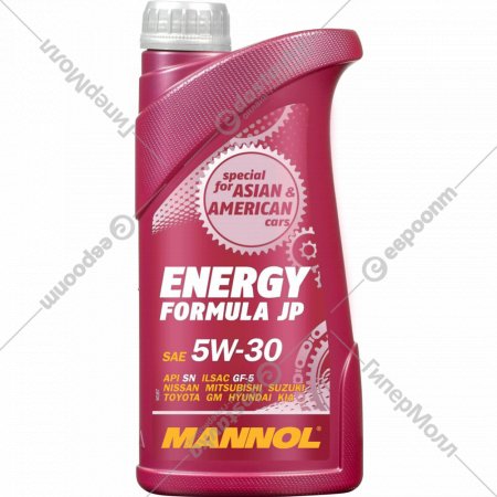 Масло моторное «Mannol» Energy Formula JP 5W30 API SN, MN7914-1, 1 л