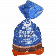 Печень и сердце цыплят-бройлеров «Асобiна» замороженные, 1 кг