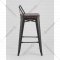 Полубарный стул «Stool Group» Tolix Soft, LF626A MATTE BLACK 3474+PU7005, черный