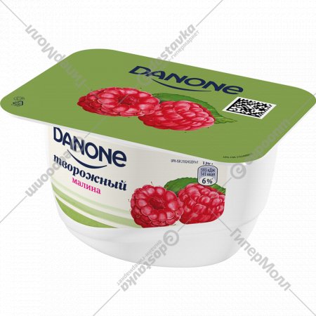Продукт творожный «Danone» малина, 3.6%, 130 г