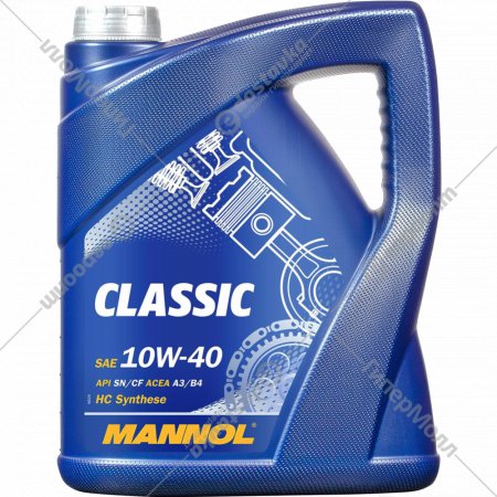 Масло моторное «Mannol» Classic 10W40 SN/CH-4, MN7501-5, 5 л