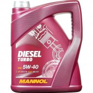 Масло моторное «Mannol» Diesel Turbo 5W40 CI-4/SN, MN7904-5, 5 л