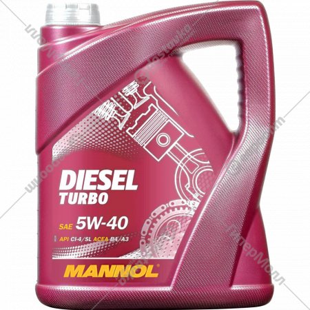 Масло моторное «Mannol» Diesel Turbo 5W40 CI-4/SN, MN7904-5, 5 л