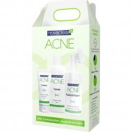 Набор косметический «NovaClear» acne, крем + тонер + пенка для лица, 40 + 150 + 100 мл