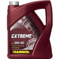 Масло моторное «Mannol» Extreme 5W40 SN/CH-4, MN7915-5, 5 л