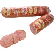 Колбаса полукопченая Ярмфрочная с чесночком второго сорта, 420 г