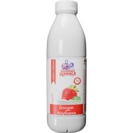 Йогурт «Бабушкина крынка» с фруктовым наполнителем клубника, 1%, 900 г