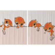 Шторы «JoyArty» Приключения котиков, pox_15570, 145x180 см, 2 шт