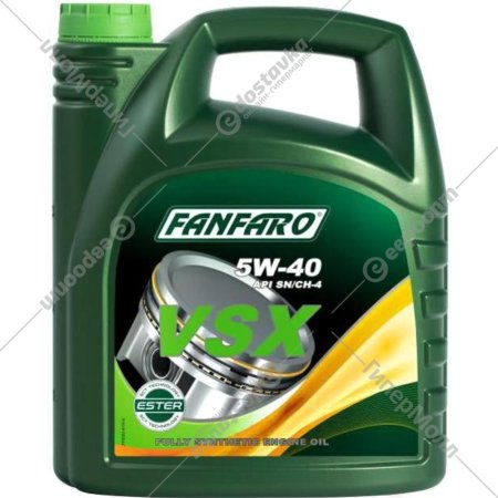 Масло моторное «Fanfaro» VSX 5W40 SN/CF, FF6702-4, 4 л
