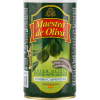 

Оливки"MAESTRO DE OLIVA"(с анчоусом)350г
