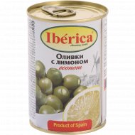 Оливки «Iberica» зеленые, с лимоном, 280 г