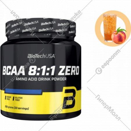 Аминокислота «BioTech USA» BCAA 8:1:1 Zero, персиковый ледяной чай, 250 г