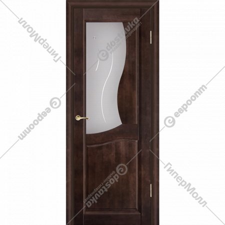 Дверь «Массив ольхи» Верона м. ДО Венге/Матовое, 200х80 см R