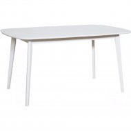 Обеденный стол «Экомебель Дубна» Скандинавия, 190х90 см, белая эмаль
