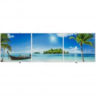 Экран для ванны «Comfort Alumin» Пляж 3D, 150х50 см