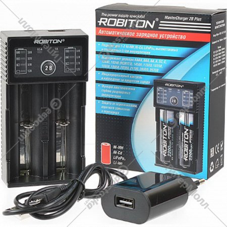 Зарядное устройство «Robiton» MasterCharger 2B Plus, БЛ17771