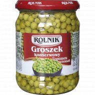 Горошек зеленый «Rolnik» консервированный из мозговых сортов, 450 г