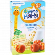 Каша сухая молочная «Фруто Няня» овсяная с персиком, 200 г