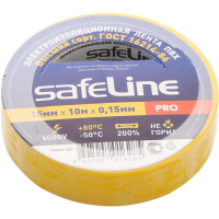 

Изолента "SAFELINE" (желтая,) 15 мм/10м