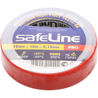 

Изолента "SAFELINE" (красная,)15мм/10м
