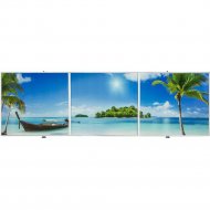 Экран для ванны «Comfort Alumin» Пляж 3D, 170х50 см