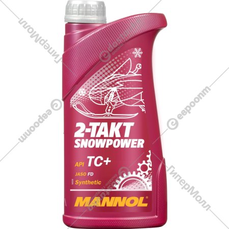 Масло моторное «Mannol» 2 -Takt Snowpower 7201 TC+, MN7201-1, 1 л