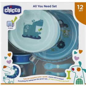 Набор дет­ской посуды «Chicco» 16200200000, го­лу­бой