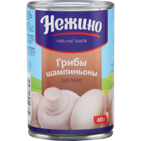 

Шампиньоны целые "НЕЖИНО" (ж.б.) 400г