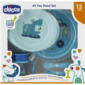 Набор дет­ской посуды «Chicco» 16201200000, го­лу­бой