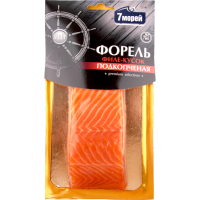 

Форель"7 МОРЕЙ"(подкопч.,филе-кусок)300г
