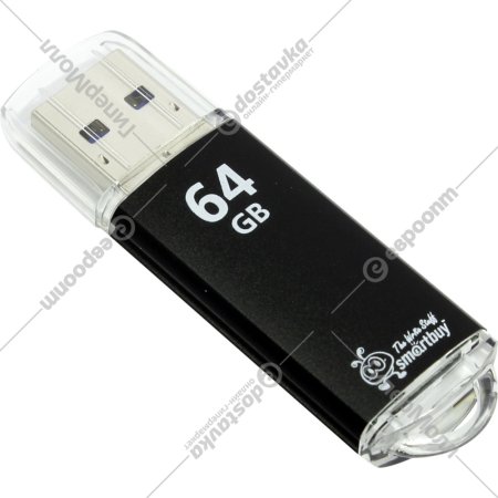USB флеш «Smartbuy» 64GB V-Cut, Black