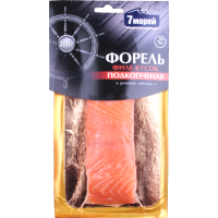 

Форель"7 МОРЕЙ"(подкопч.,филе-кусок)200г
